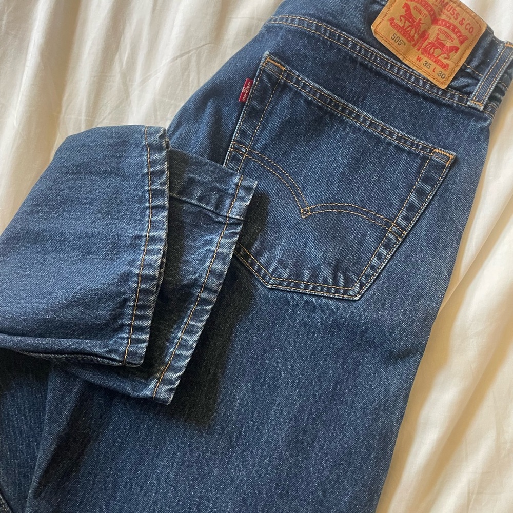 Levi's Men's Deep Blue Straight Jeans